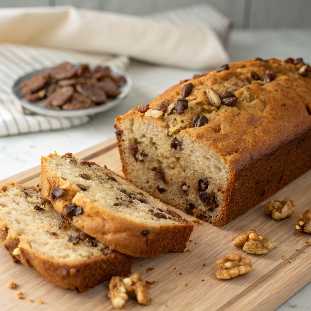 Brown Sugar Banana Bread – The Ultimate Moist & Flavorful Loaf Guide 7 Brown sugar banana bread with walnuts and chocolate chips