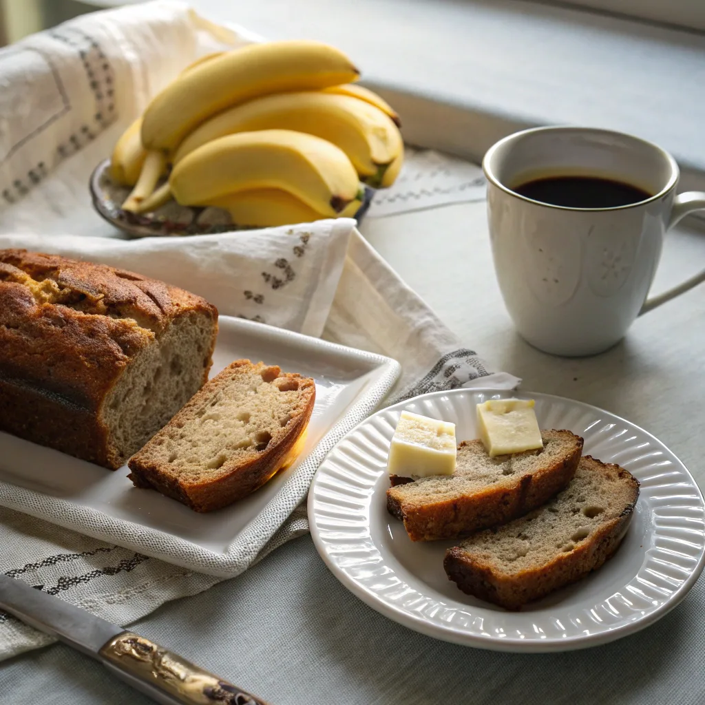 The Best Banana Bread 2 Bananas Recipe You’ll Ever Bake 9 banana bread 2 bananas served with butter and coffee