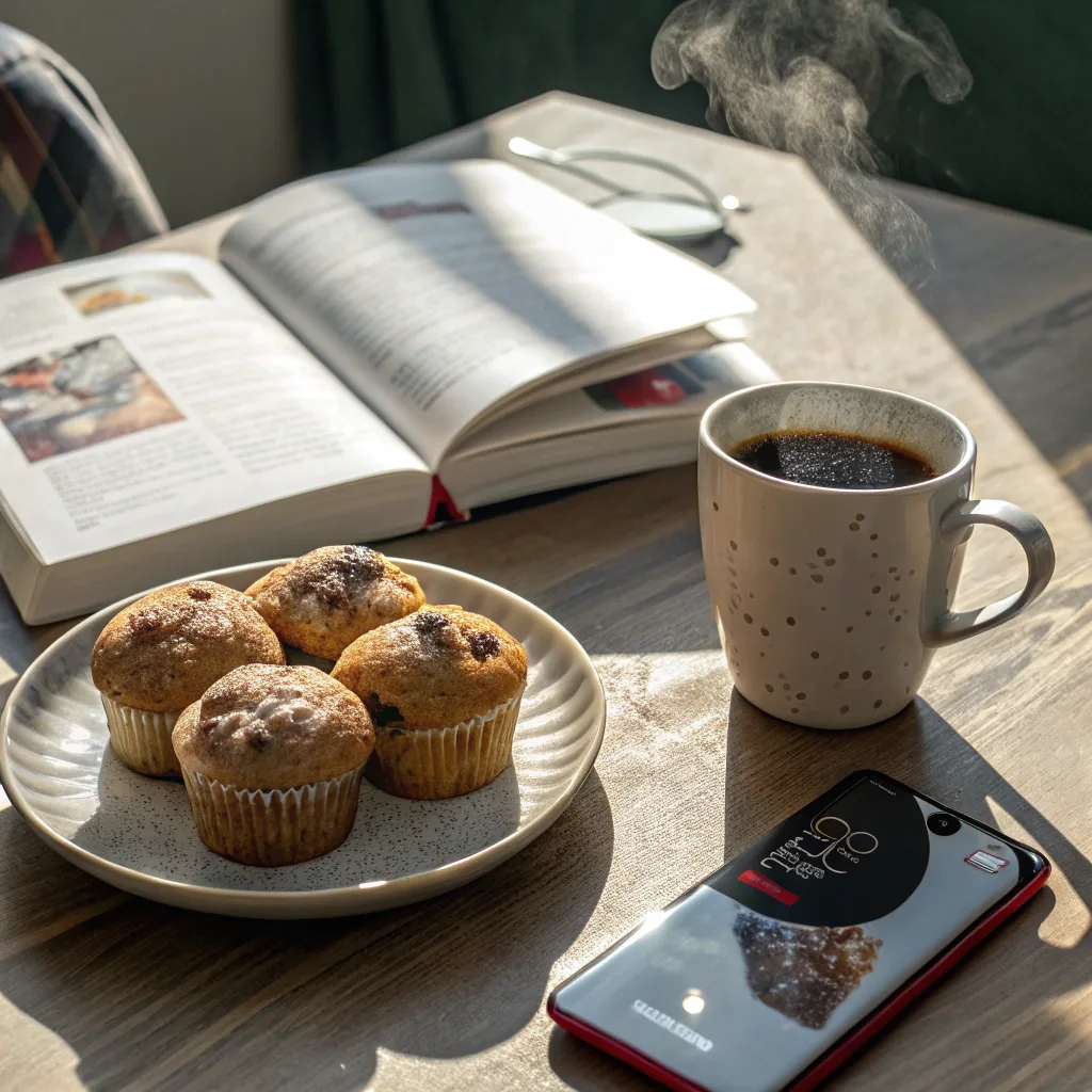 Banana Bread Chocolate Chip Muffins: The Best Moist and Easy Recipe 9 banana bread chocolate chip muffins served with coffee