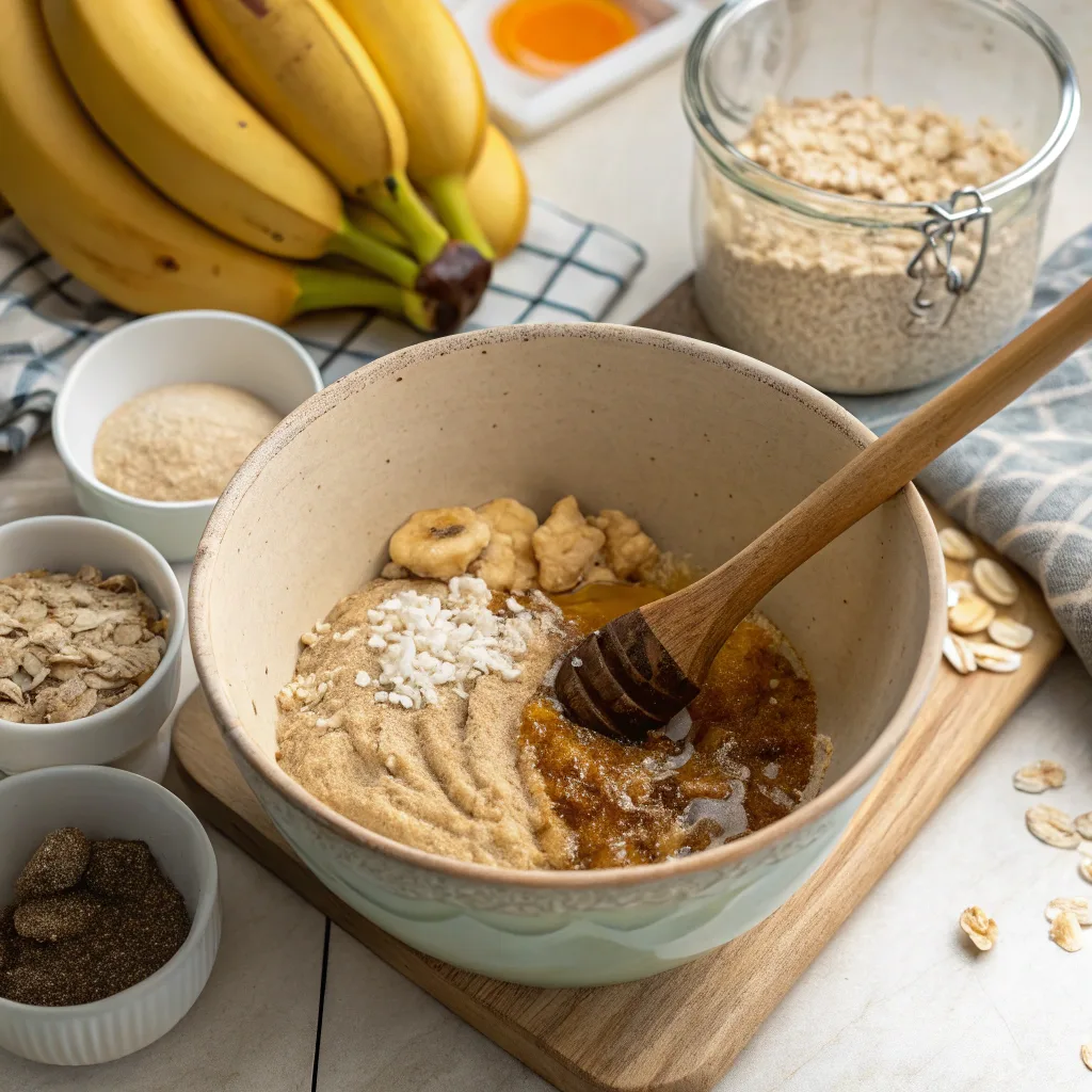 Banana Bread Healthy Muffins – The Ultimate Guide to Guilt-Free Baking 6 Mixing healthy banana bread muffin batter