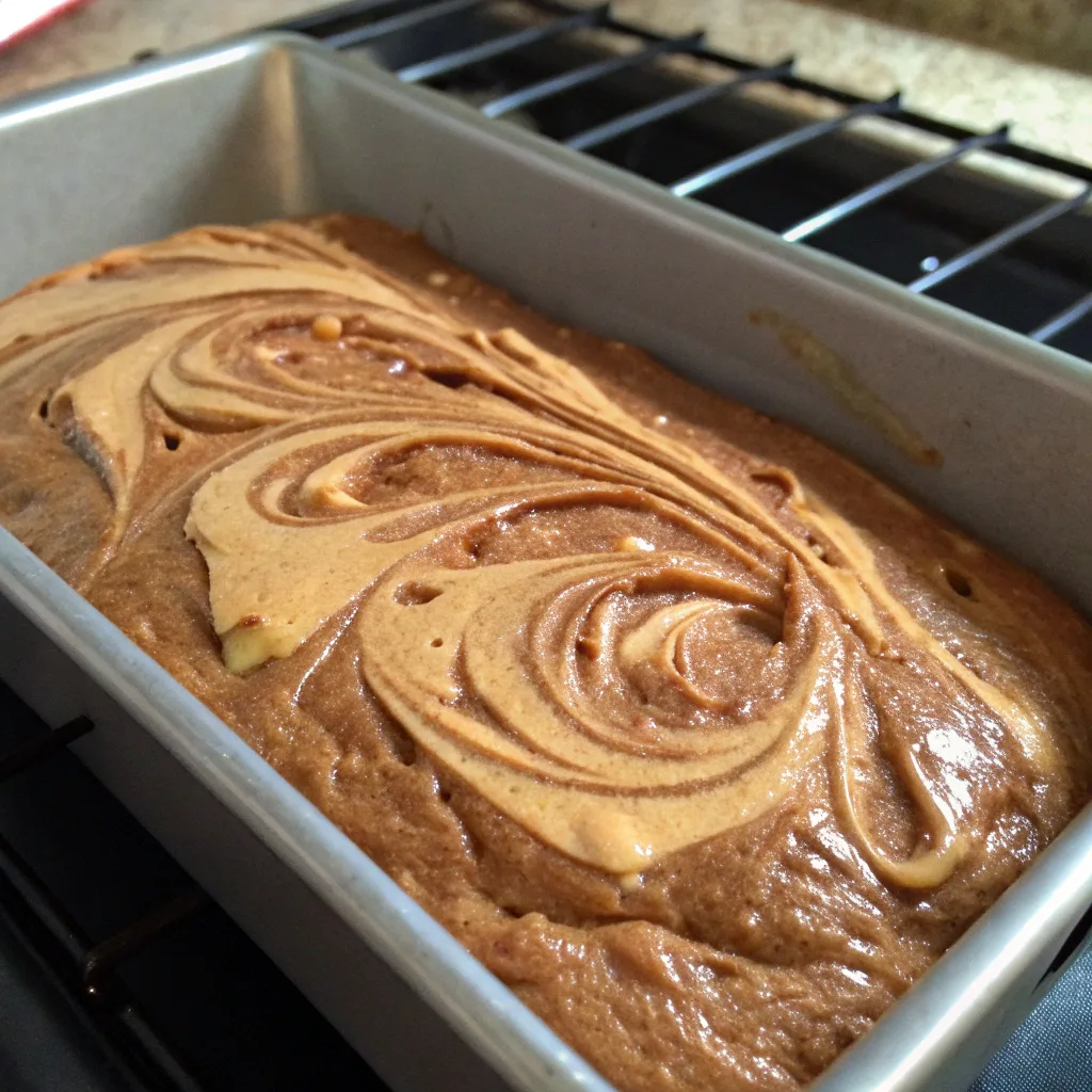 Banana and Peanut Butter Bread: The Ultimate Guide to a Comforting Classic 7 banana and peanut butter bread batter baking in oven