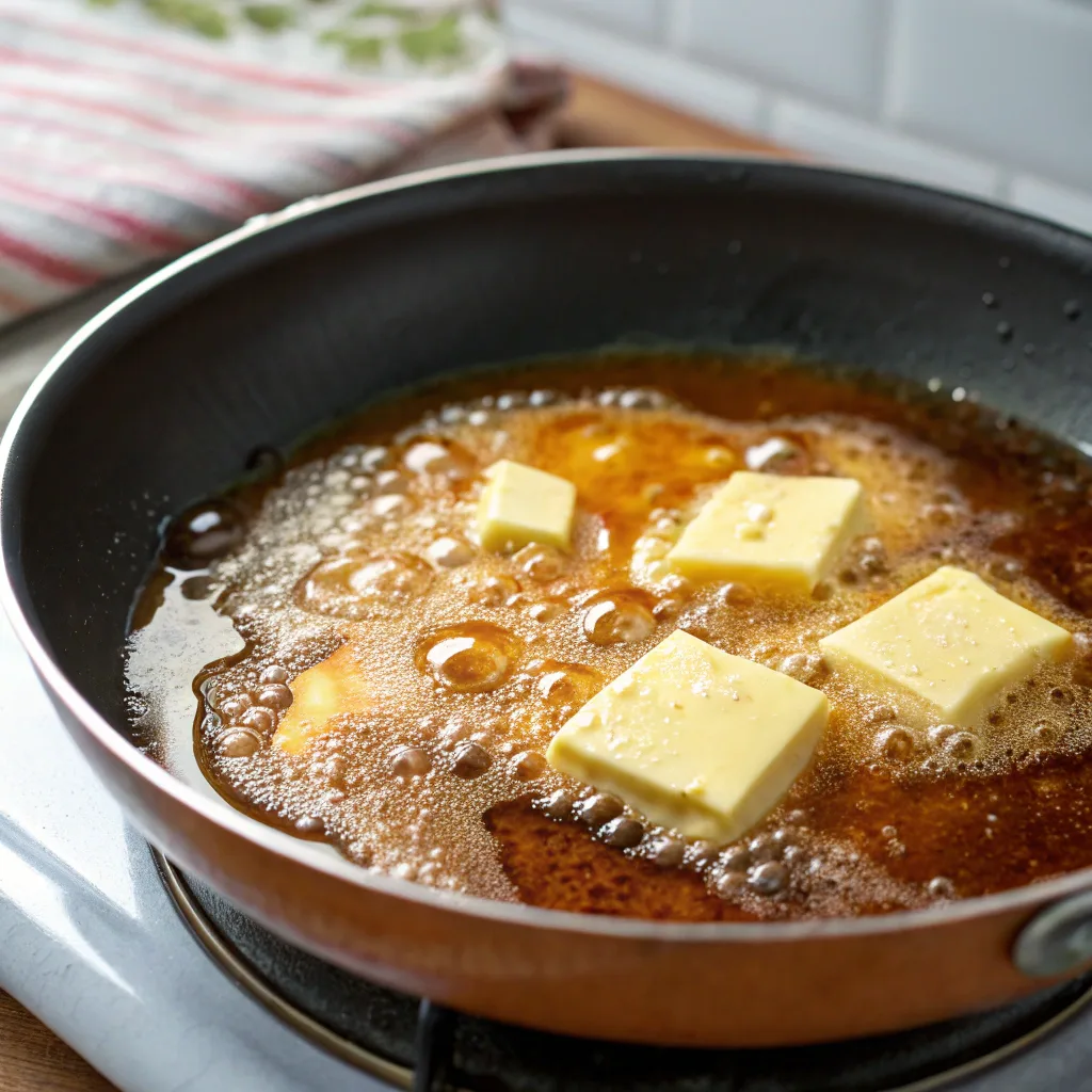 Brown Butter Banana Muffins – The Ultimate Moist and Flavor-Packed Recipe You’ll Crave Again 8 brown butter in pan for muffins
