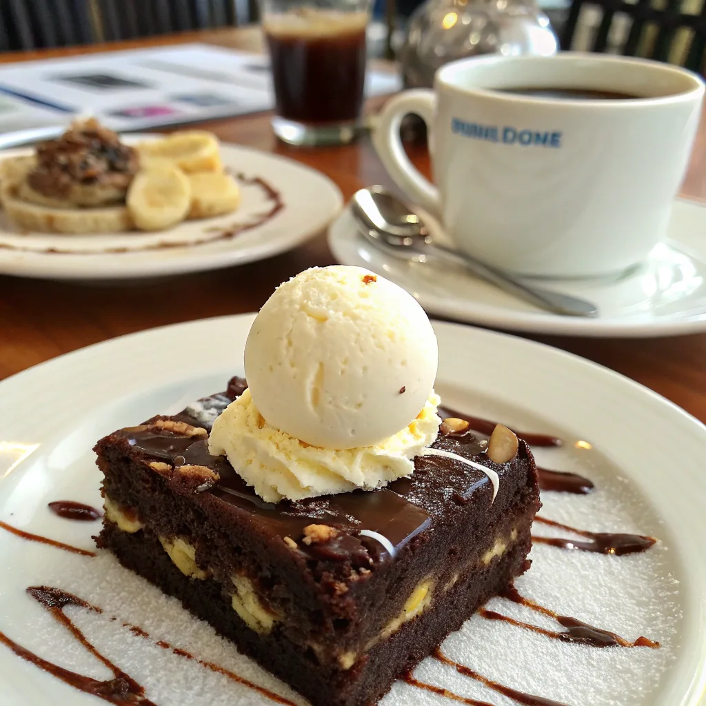 Chocolate Banana Pudding Cake – The Ultimate Moist & Irresistible Dessert Guide 9 Slice of Chocolate Banana Pudding Cake with ice cream