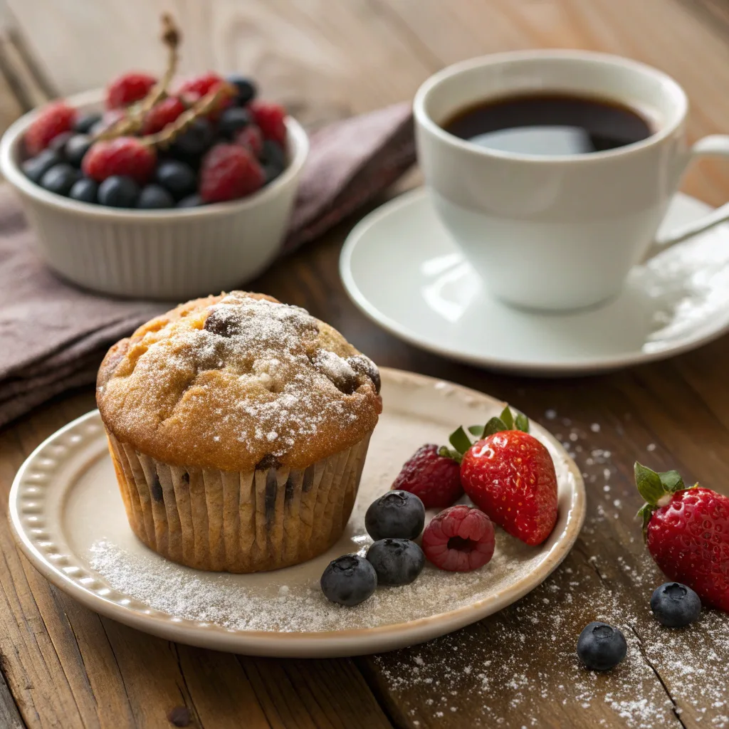 Chocolate Chip Banana Muffins – The Ultimate Moist, Easy-to-Make Recipe Guide 9 Chocolate chip banana muffin breakfast serving