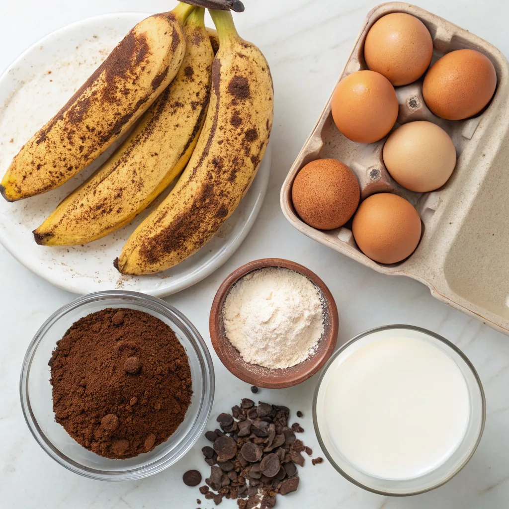 Chocolate Banana Pudding Cake – The Ultimate Moist & Irresistible Dessert Guide 7 Ingredients for Chocolate Banana Pudding Cake