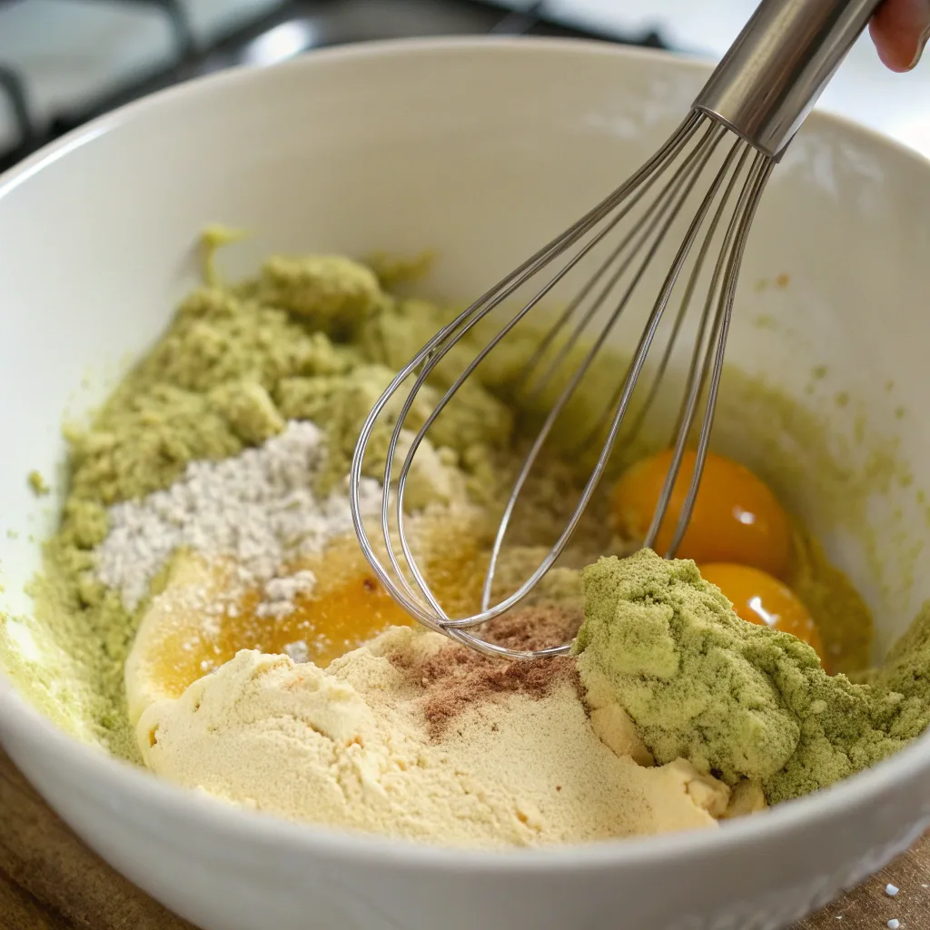 Pistachio Butter Chocolate Chip Cookies – The Ultimate Nutty-Sweet Cookie Recipe Guide 7 Mixing pistachio butter cookie dough