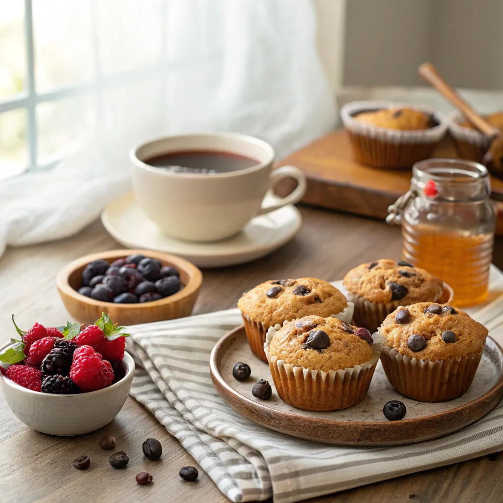 Chocolate Chip Banana Bread Muffins – The Ultimate Moist & Easy Recipe Guide 9 Chocolate chip banana bread muffins brunch setup