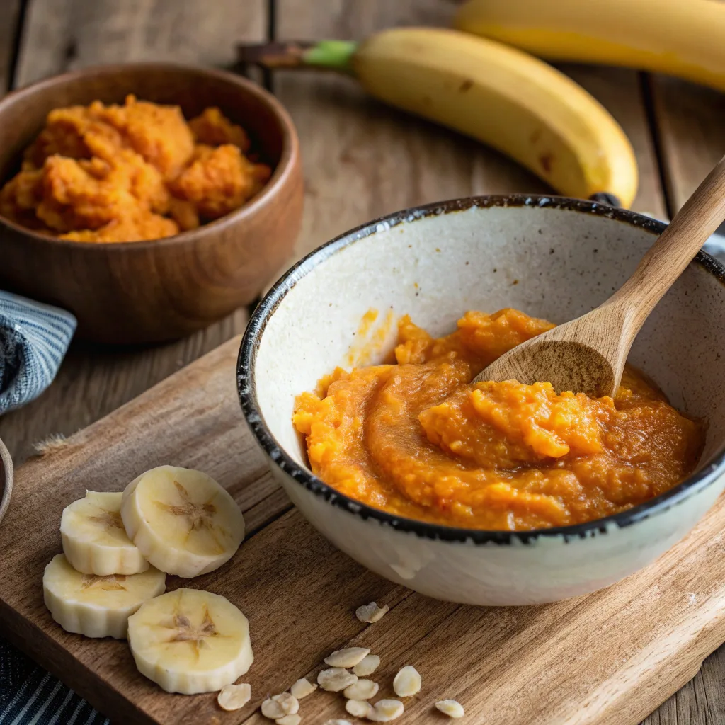 The Ultimate Guide to Pumpkin Banana Muffins: Moist, Healthy & Easy Treats 7 Mixing pumpkin and banana for muffin batter