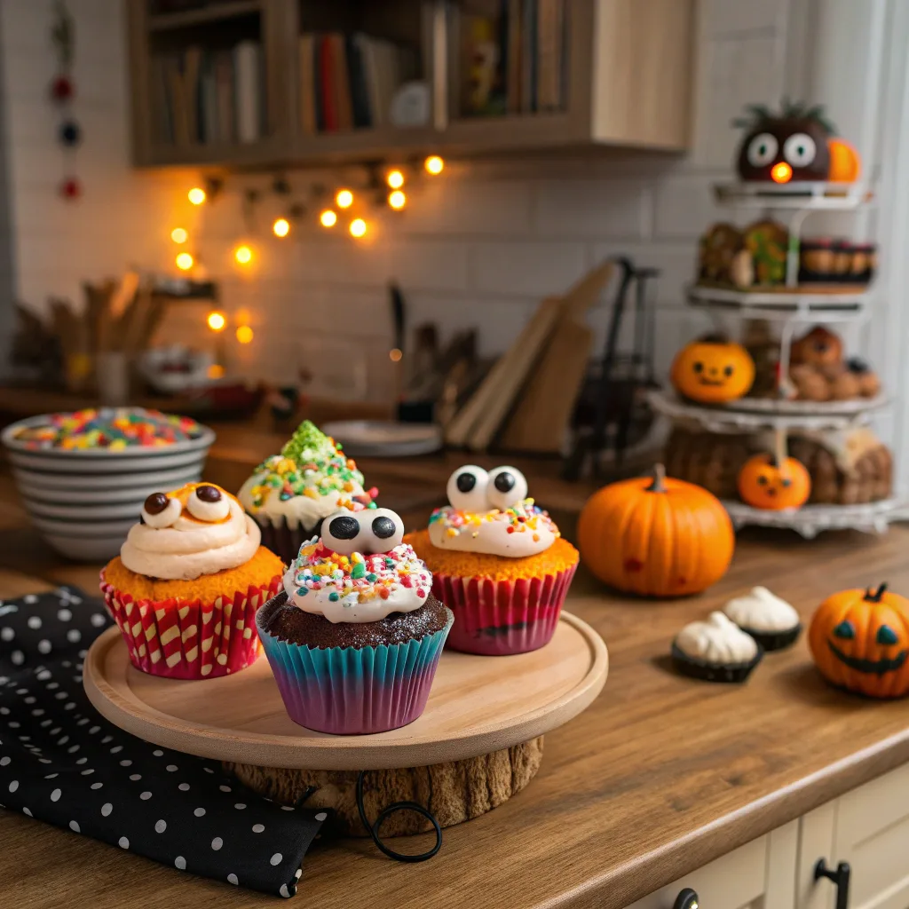 Witch Hat Cupcakes: The Best Spooky Treat for Your Halloween Party 9 decorating witch hat cupcakes with frosting and candy