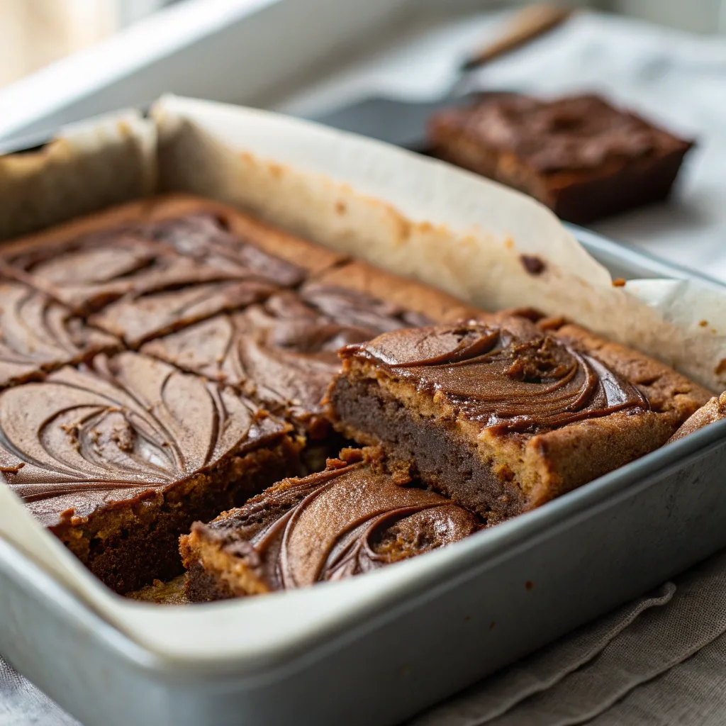 Banana Bread Brownies: The Ultimate Recipe for Fudgy, Moist Dessert 8 Banana bread brownies cooling in pan